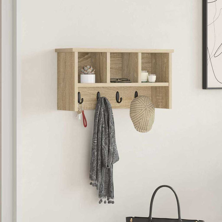 Vægmonteret Jakkeholder Vægmonteret Sonoma eg 50 x 16 x 26 cm