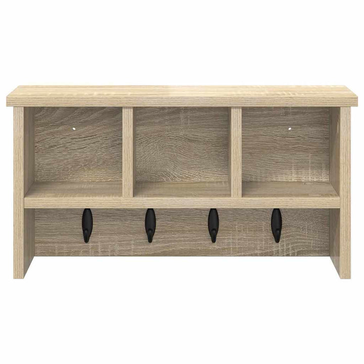 Vægmonteret Jakkeholder Vægmonteret Sonoma eg 50 x 16 x 26 cm