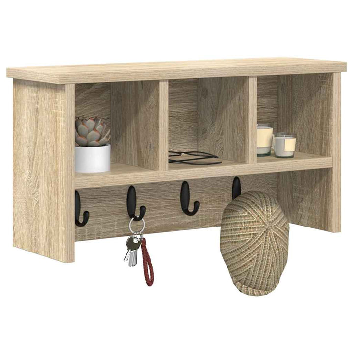 Vægmonteret Jakkeholder Vægmonteret Sonoma eg 50 x 16 x 26 cm