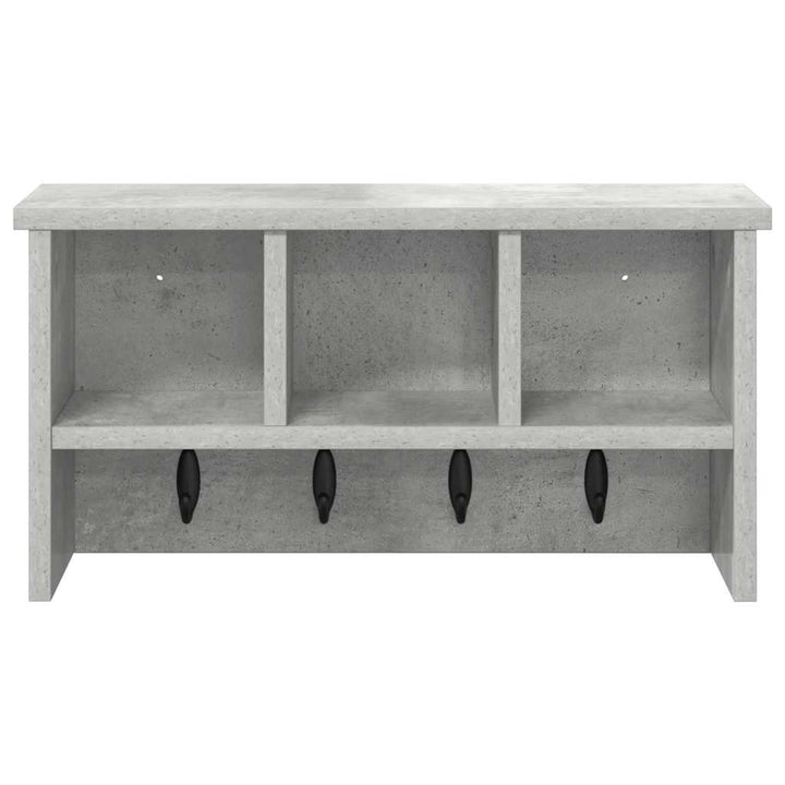 Vægmonteret Jakkeholder Vægmonteret Beton Grå 50 x 16 x 26 cm