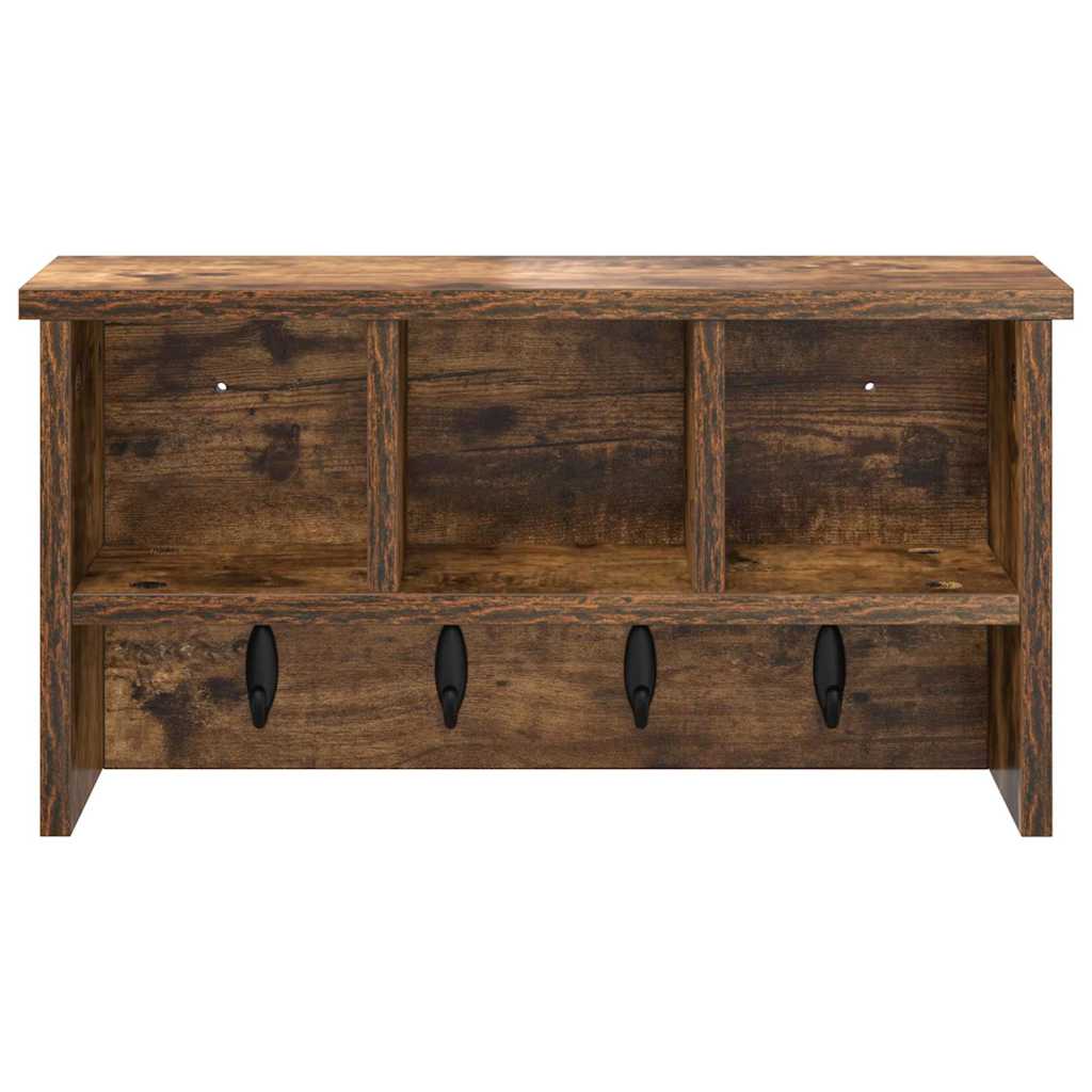 Vægmonteret Jakkeholder Vægmonteret Røget eg 50 x 16 x 26 cm