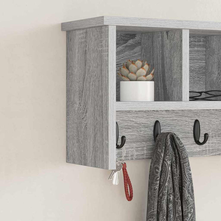 Vægmonteret Jakkeholder Vægmonteret Grå Sonoma 50 x 16 x 26 cm