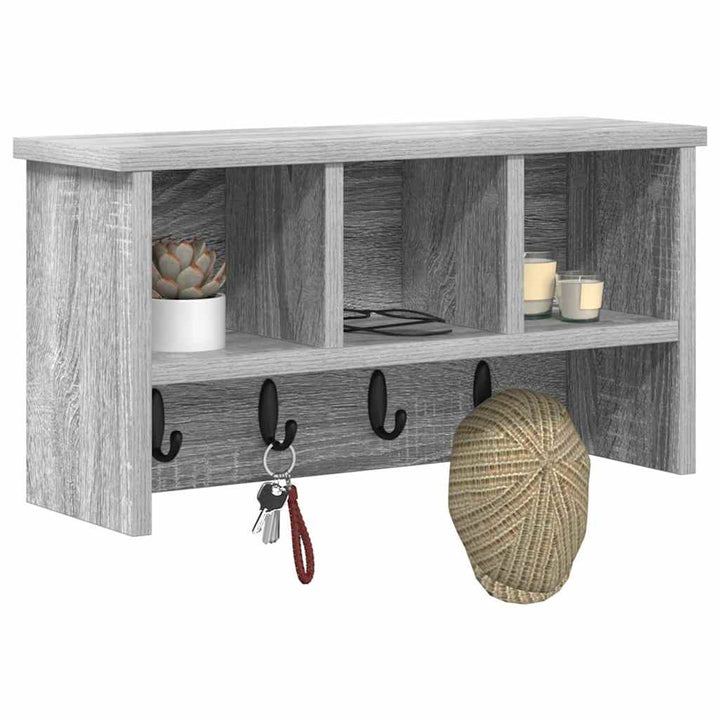 Vægmonteret Jakkeholder Vægmonteret Grå Sonoma 50 x 16 x 26 cm