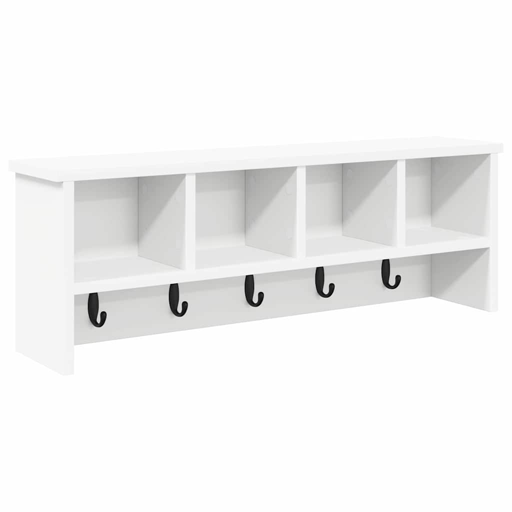 Vægmonteret Jakkeholder Vægmonteret Hvid 75 x 16 x 26 cm