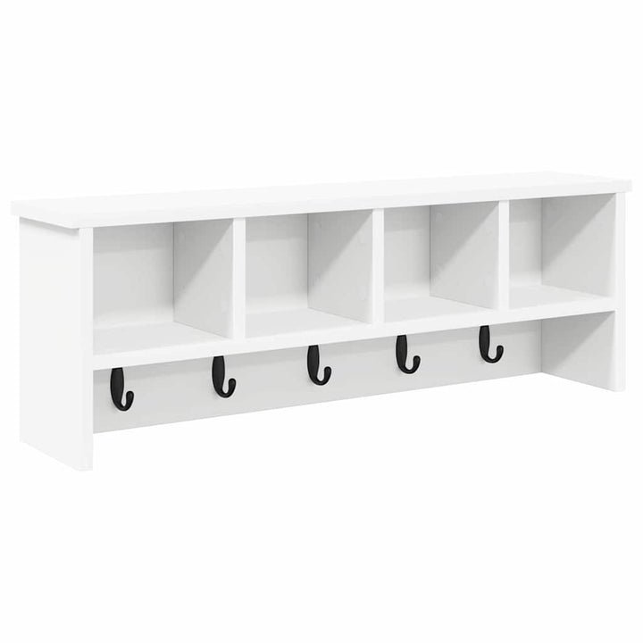 Vægmonteret Jakkeholder Vægmonteret Hvid 75 x 16 x 26 cm