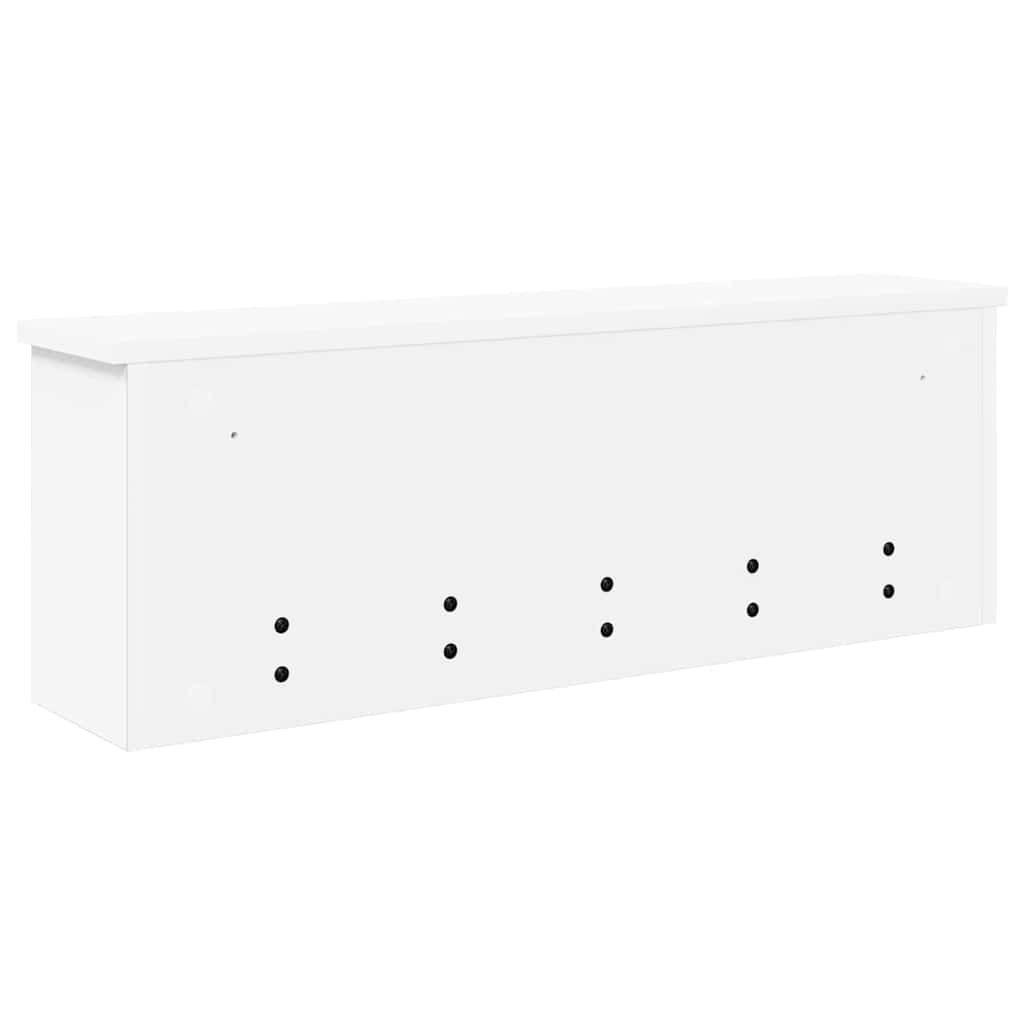 Vægmonteret Jakkeholder Vægmonteret Hvid 75 x 16 x 26 cm