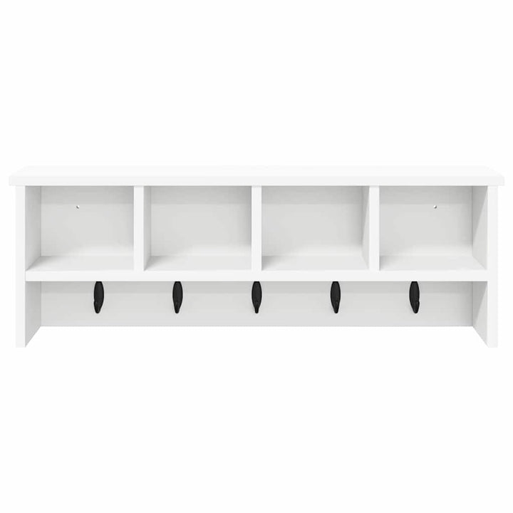Vægmonteret Jakkeholder Vægmonteret Hvid 75 x 16 x 26 cm