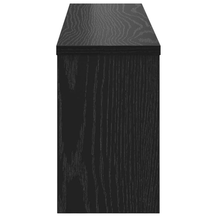 Vægmonteret Jakkeholder Vægmonteret Sort eg 75 x 16 x 26 cm
