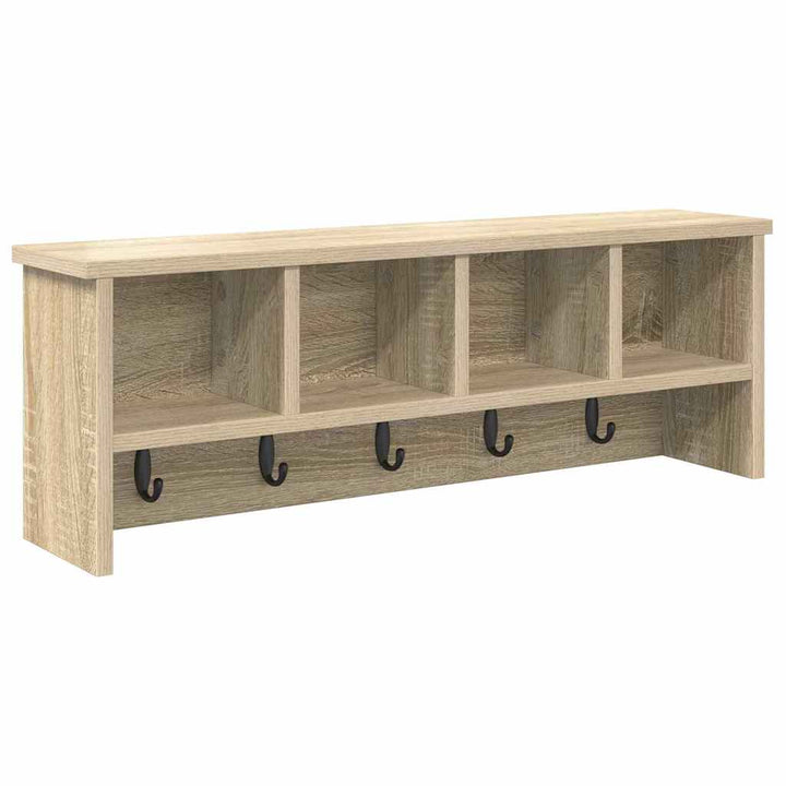 Vægmonteret Jakkeholder Vægmonteret Sonoma eg 75 x 16 x 26 cm