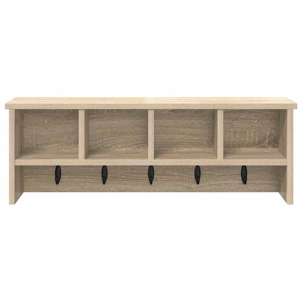Vægmonteret Jakkeholder Vægmonteret Sonoma eg 75 x 16 x 26 cm