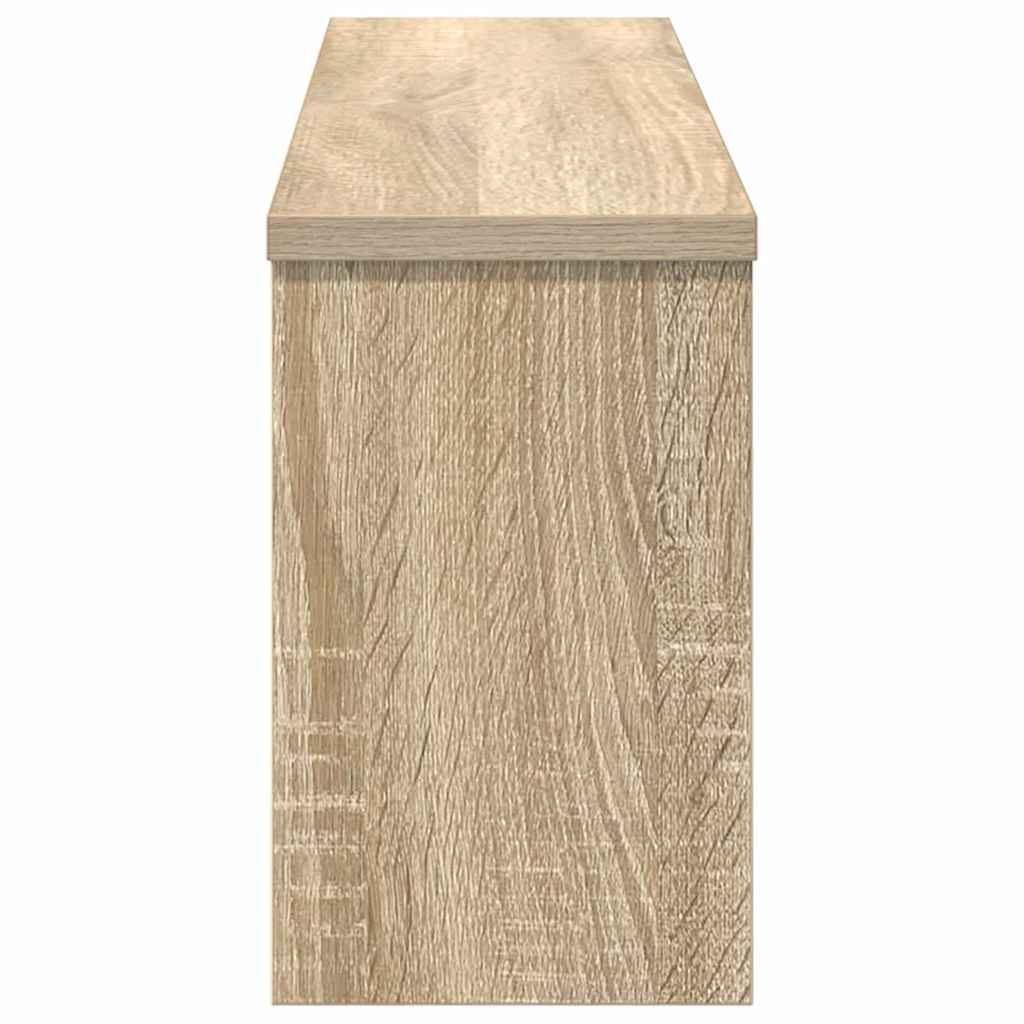 Vægmonteret Jakkeholder med hylde Sonoma eg 75 x 16 x 26 cm