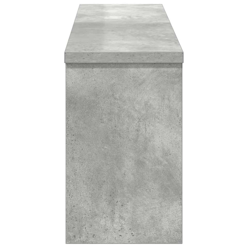 Vægmonteret Jakkeholder Vægmonteret Beton Grå 75 x 16 x 26 cm