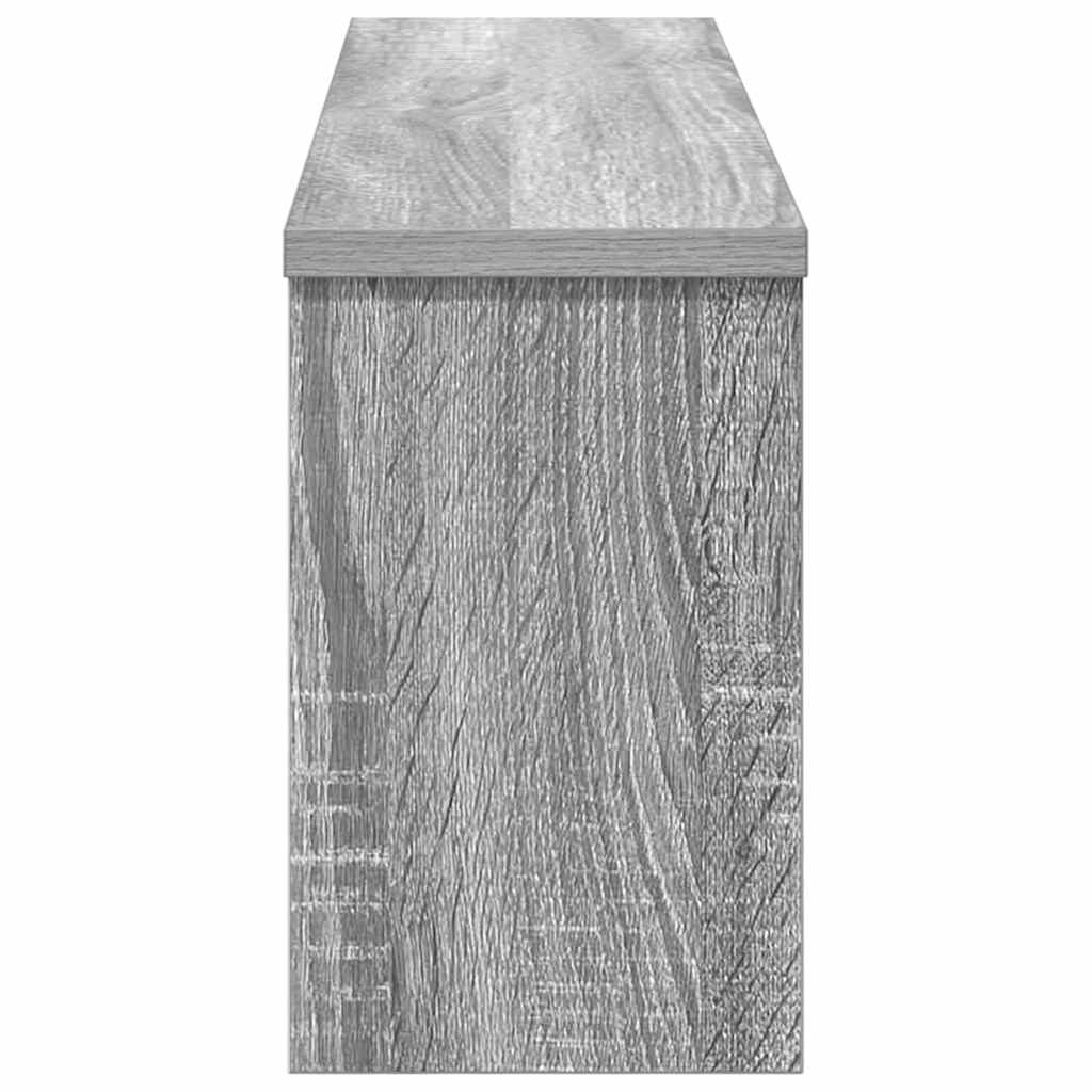 Vægmonteret Jakkeholder med hylde Grå Sonoma 75 x 16 x 26 cm