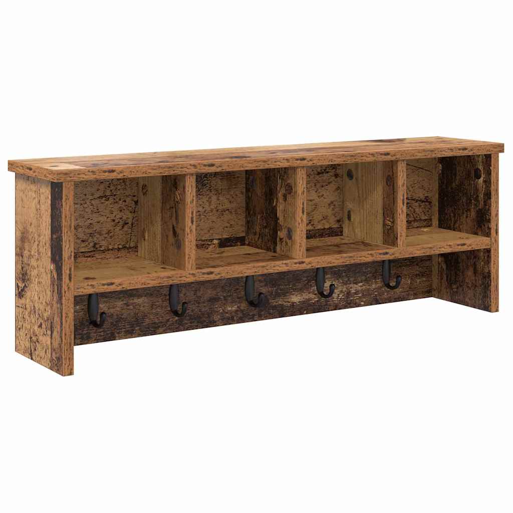 Vægmonteret Jakkeholder Vægmonteret Gammelt træ 75 x 16 x 26 cm