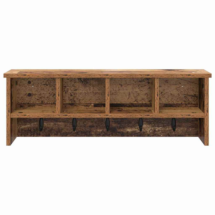 Vægmonteret Jakkeholder Vægmonteret Gammelt træ 75 x 16 x 26 cm