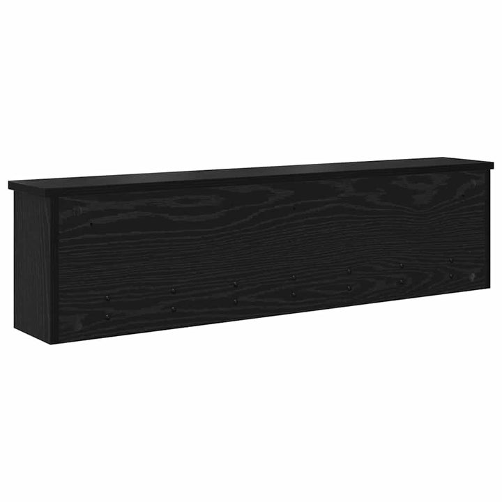 Vægmonteret Jakkeholder Vægmonteret Sort eg 100 x 16 x 26 cm