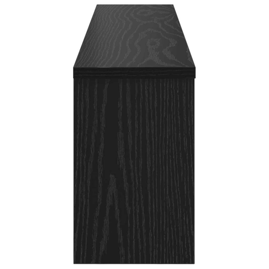 Vægmonteret Jakkeholder Vægmonteret Sort eg 100 x 16 x 26 cm