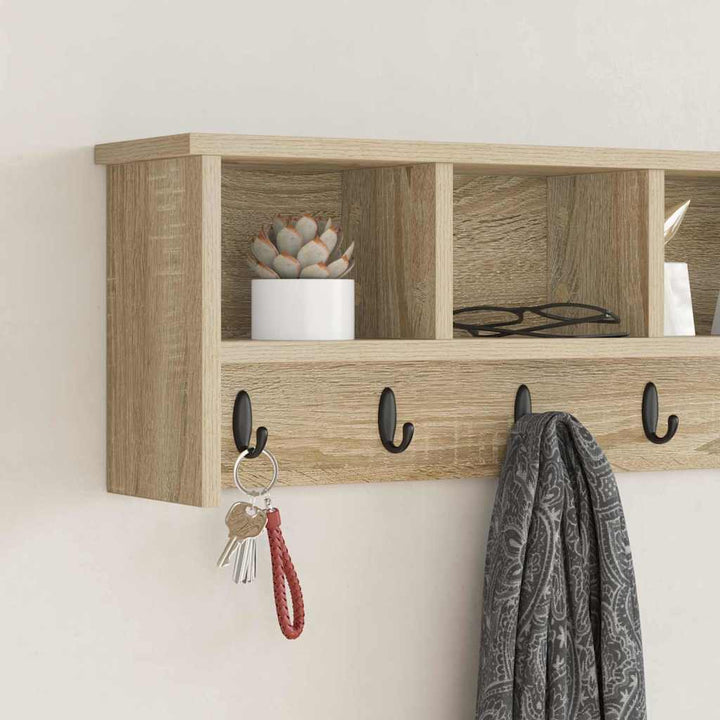 Vægmonteret Jakkeholder Vægmonteret Sonoma eg 100 x 16 x 26 cm