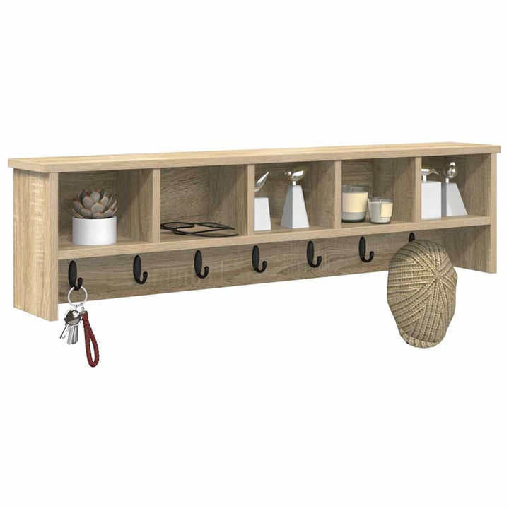 Vægmonteret Jakkeholder Vægmonteret Sonoma eg 100 x 16 x 26 cm