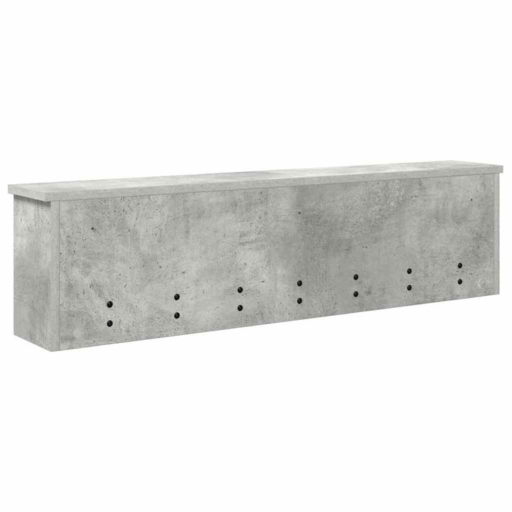 Vægmonteret Jakkeholder Vægmonteret Beton Grå 100 x 16 x 26 cm