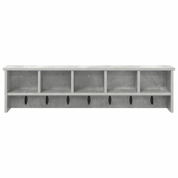 Vægmonteret Jakkeholder Vægmonteret Beton Grå 100 x 16 x 26 cm