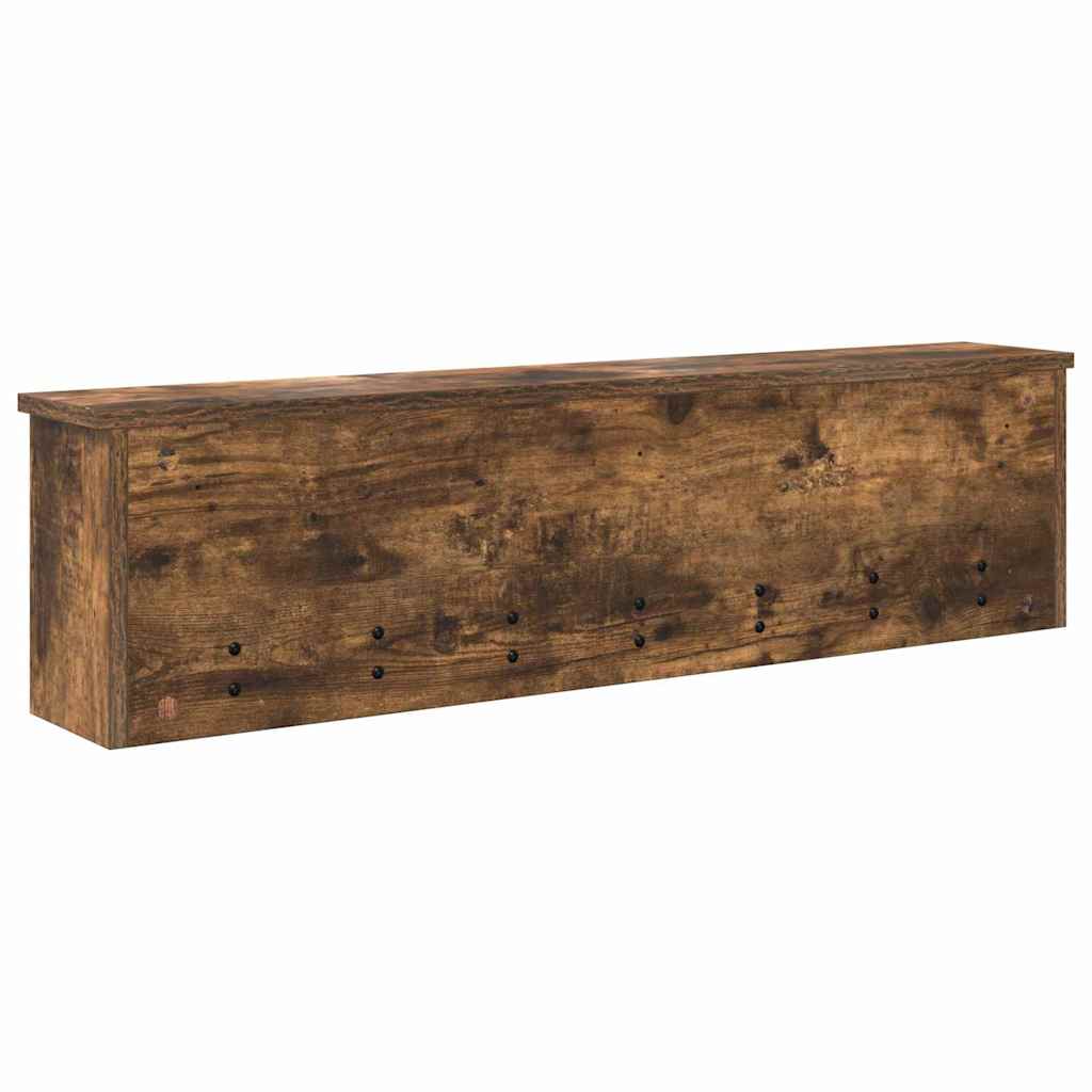 Vægmonteret Jakkeholder med hylde Røget eg 100 x 16 x 26 cm