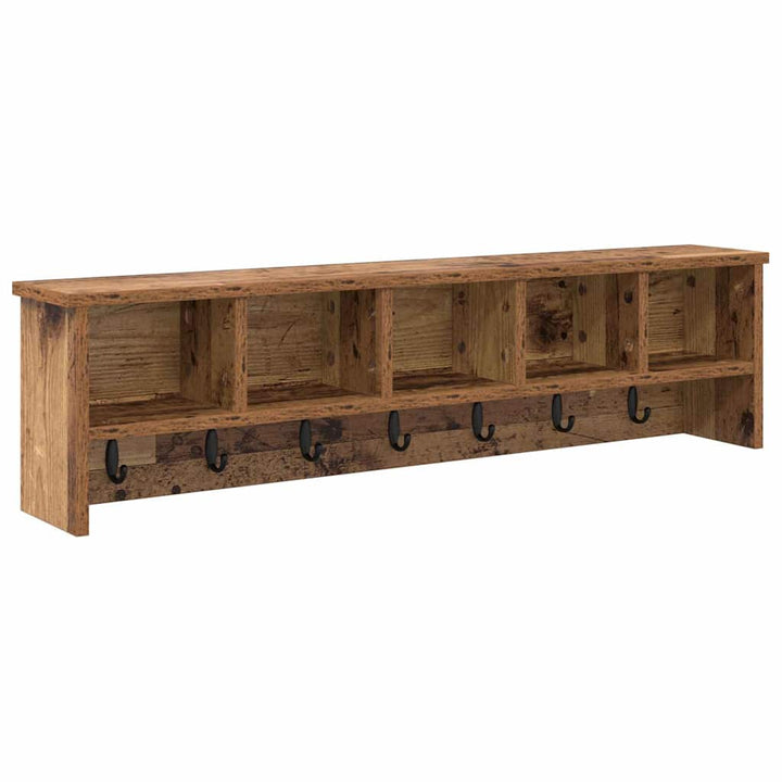 Vægmonteret Jakkeholder Vægmonteret Gammelt træ Konstrueret træ