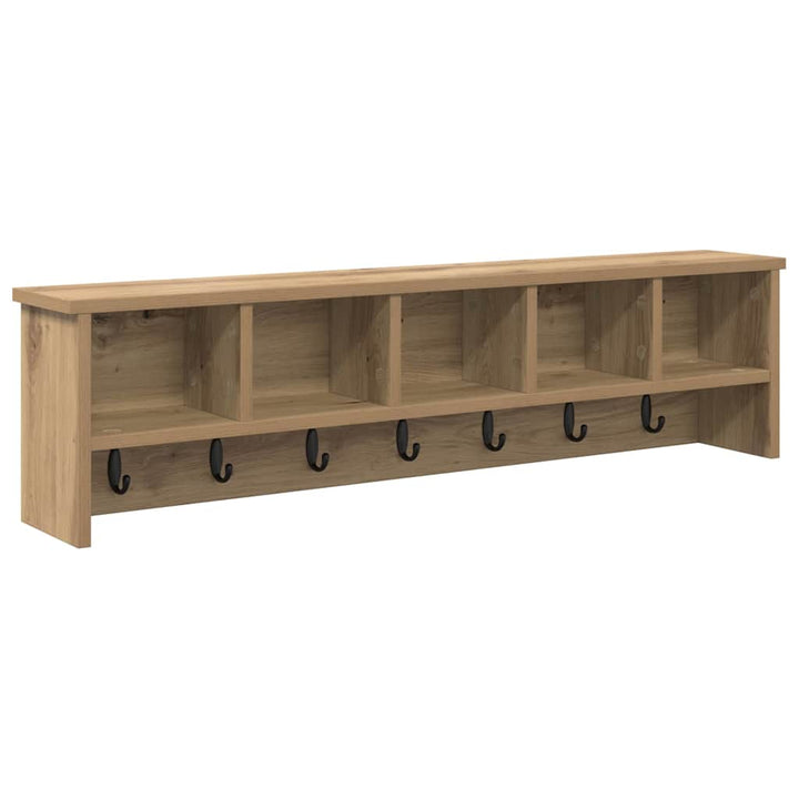 Vægmonteret Jakkeholder Artisan Egetræ 100 x 16 x 26 cm