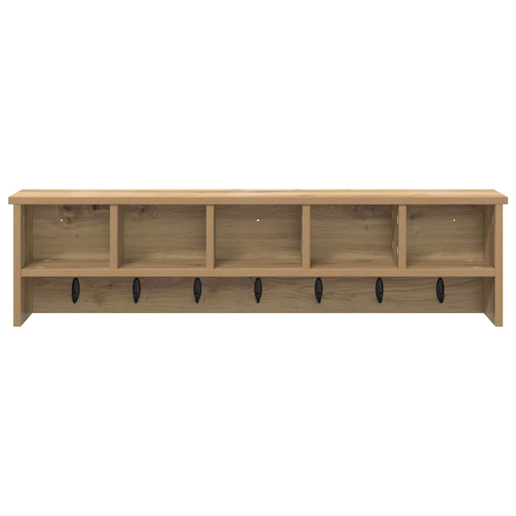 Vægmonteret Jakkeholder Artisan Egetræ 100 x 16 x 26 cm