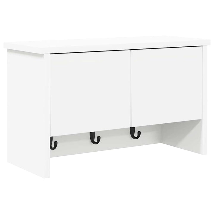Vægmonteret Jakkeholder Vægmonteret Hvid 50 x 20 x 30 cm