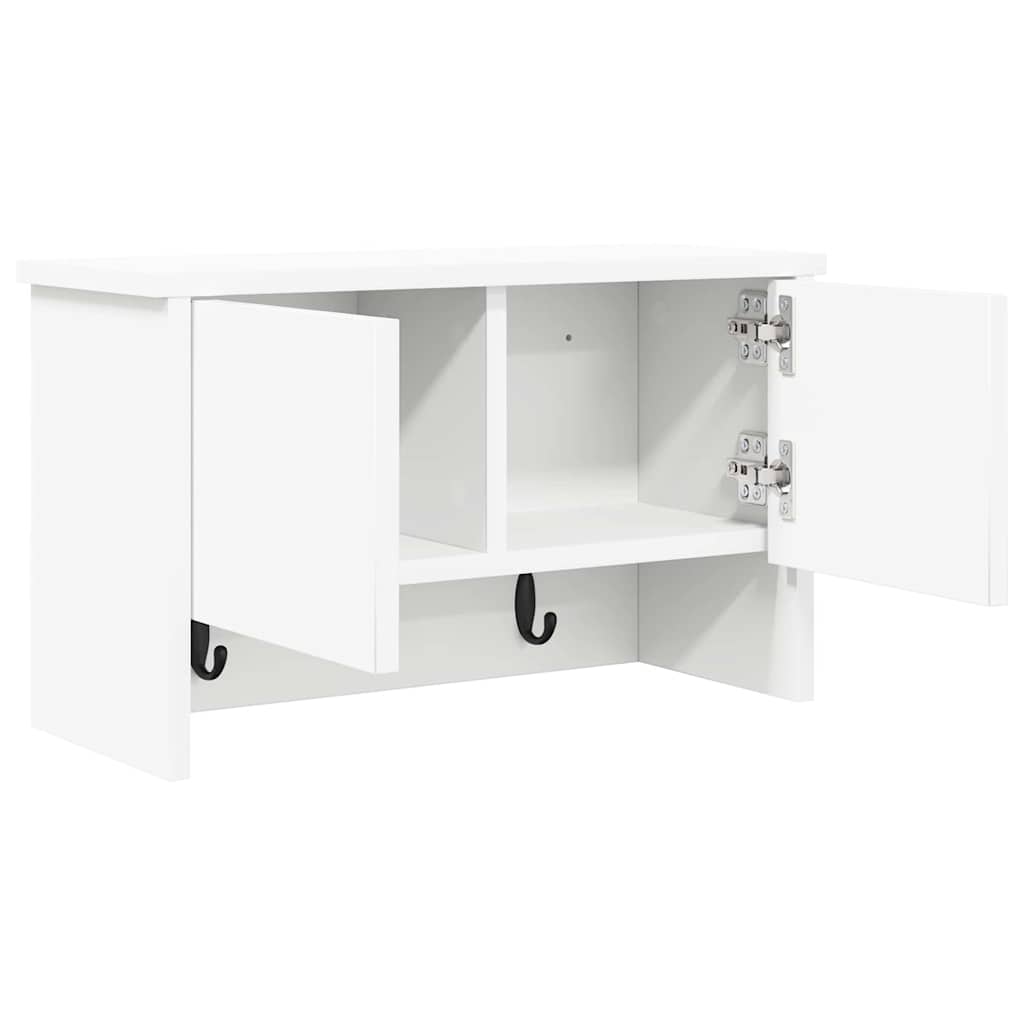 Vægmonteret Jakkeholder Vægmonteret Hvid 50 x 20 x 30 cm