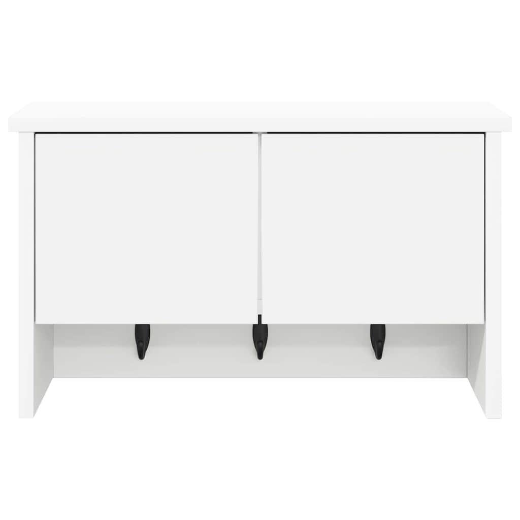 Vægmonteret Jakkeholder Vægmonteret Hvid 50 x 20 x 30 cm