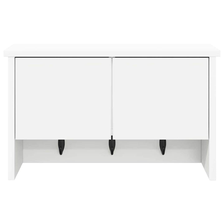 Vægmonteret Jakkeholder Vægmonteret Hvid 50 x 20 x 30 cm