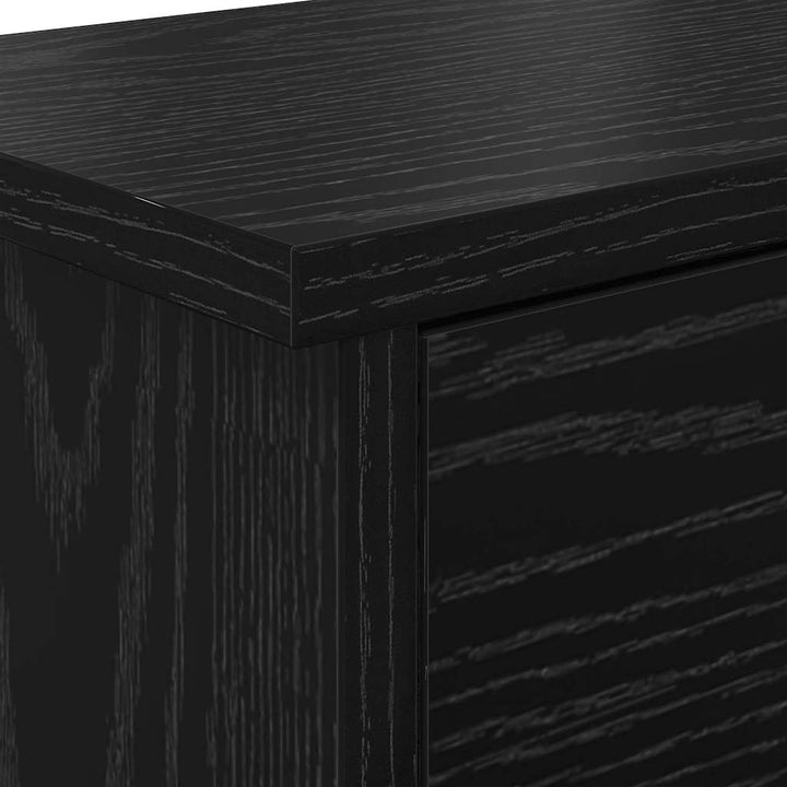 Vægmonteret Jakkeholder Vægmonteret Sort eg 50 x 20 x 30 cm