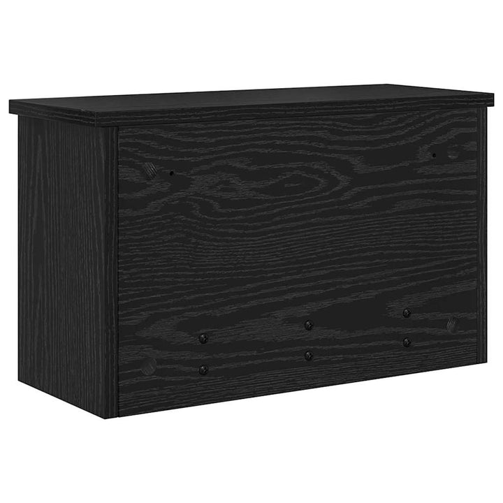 Vægmonteret Jakkeholder Vægmonteret Sort eg 50 x 20 x 30 cm
