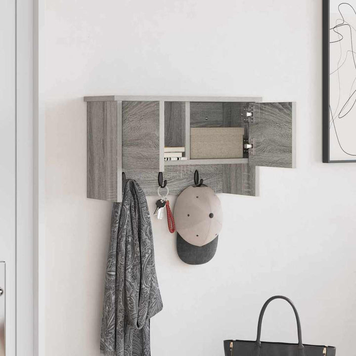 Vægmonteret Jakkeholder Vægmonteret Grå Sonoma 50 x 20 x 30 cm