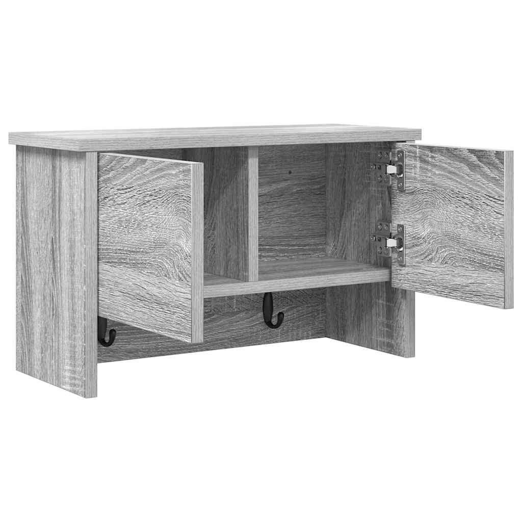 Vægmonteret Jakkeholder Vægmonteret Grå Sonoma 50 x 20 x 30 cm