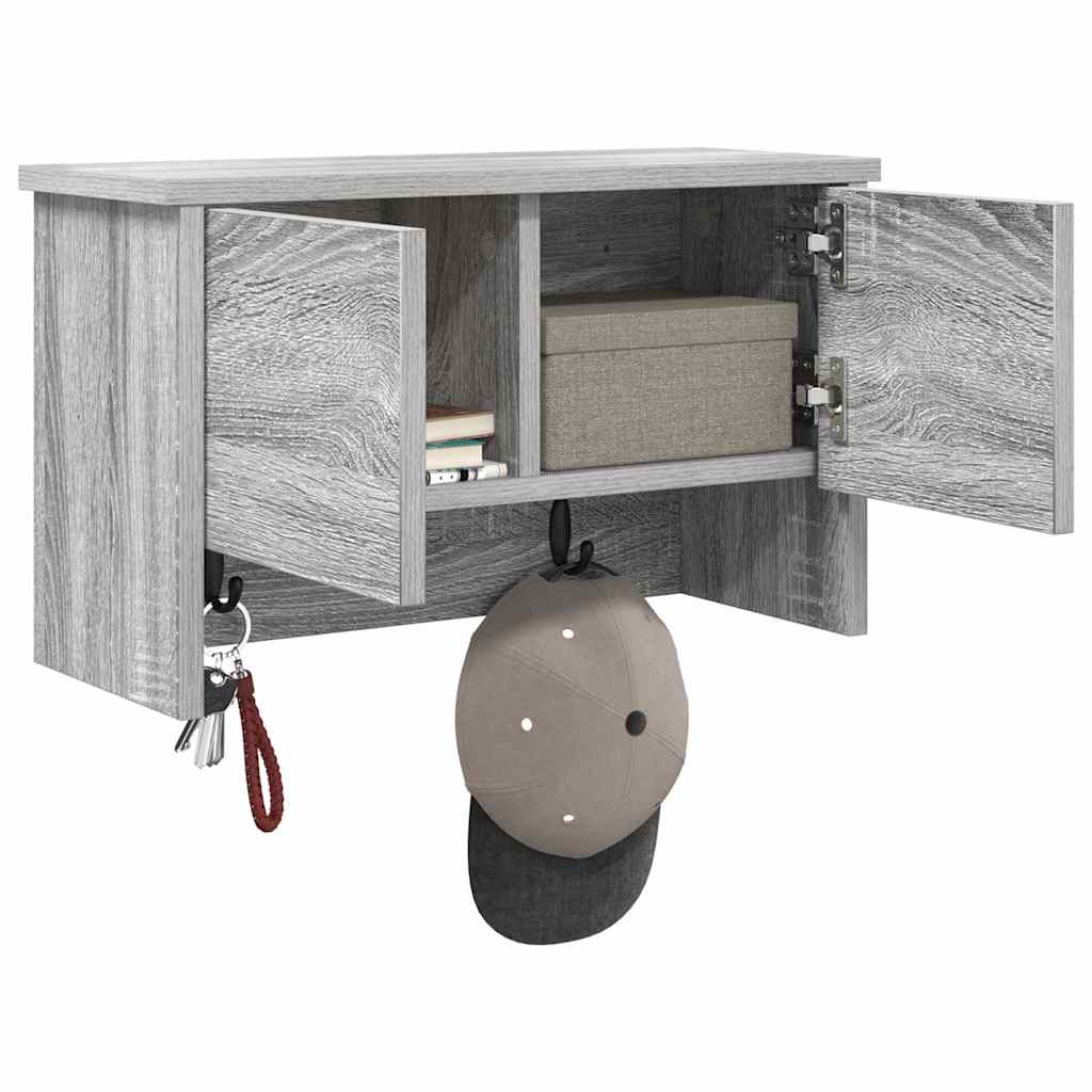 Vægmonteret Jakkeholder Vægmonteret Grå Sonoma 50 x 20 x 30 cm