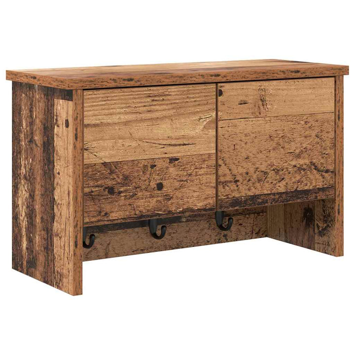 Vægmonteret Jakkeholder Vægmonteret Gammelt træ 50 x 20 x 30 cm