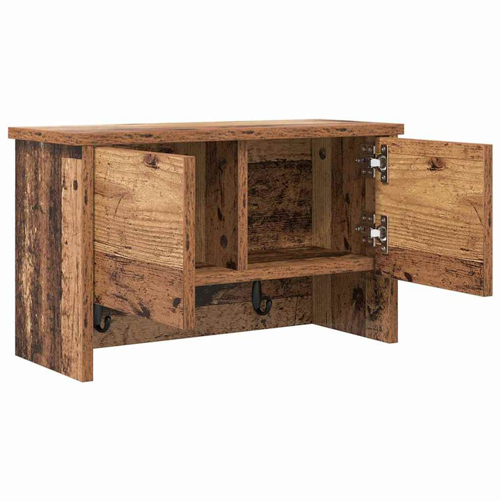 Vægmonteret Jakkeholder Vægmonteret Gammelt træ 50 x 20 x 30 cm