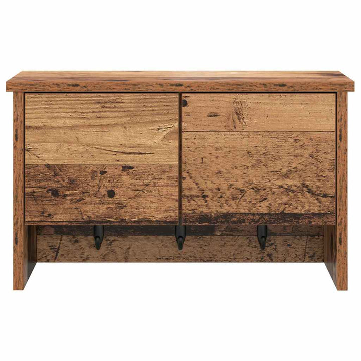 Vægmonteret Jakkeholder Vægmonteret Gammelt træ 50 x 20 x 30 cm