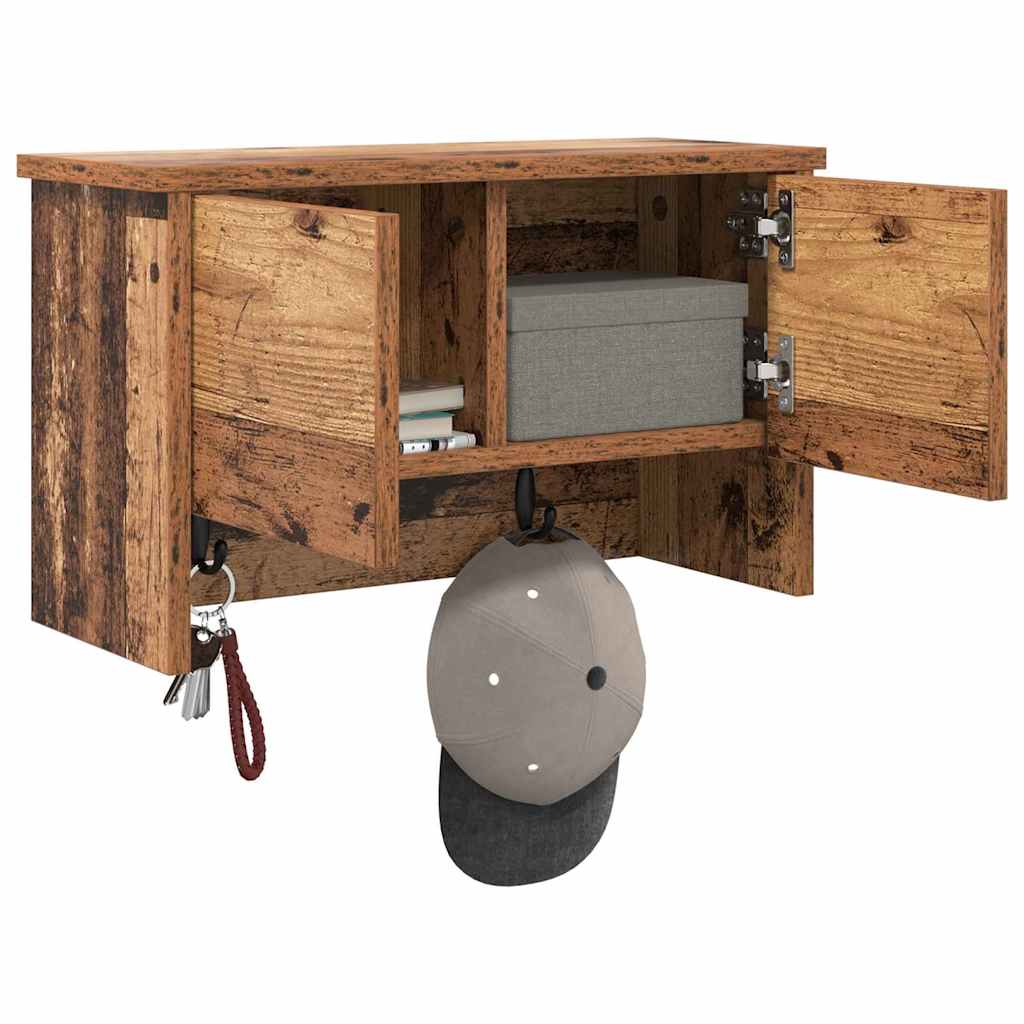 Vægmonteret Jakkeholder Vægmonteret Gammelt træ 50 x 20 x 30 cm