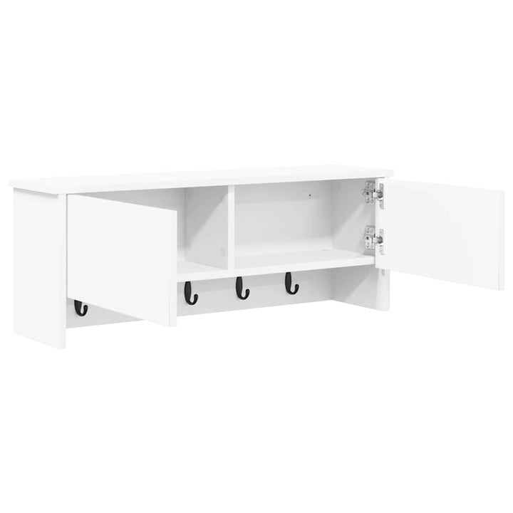 Vægmonteret Jakkeholder Vægmonteret Hvid 80 x 20 x 30 cm