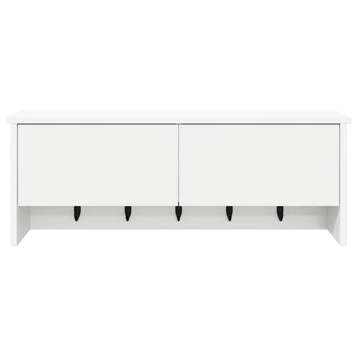 Vægmonteret Jakkeholder Vægmonteret Hvid 80 x 20 x 30 cm