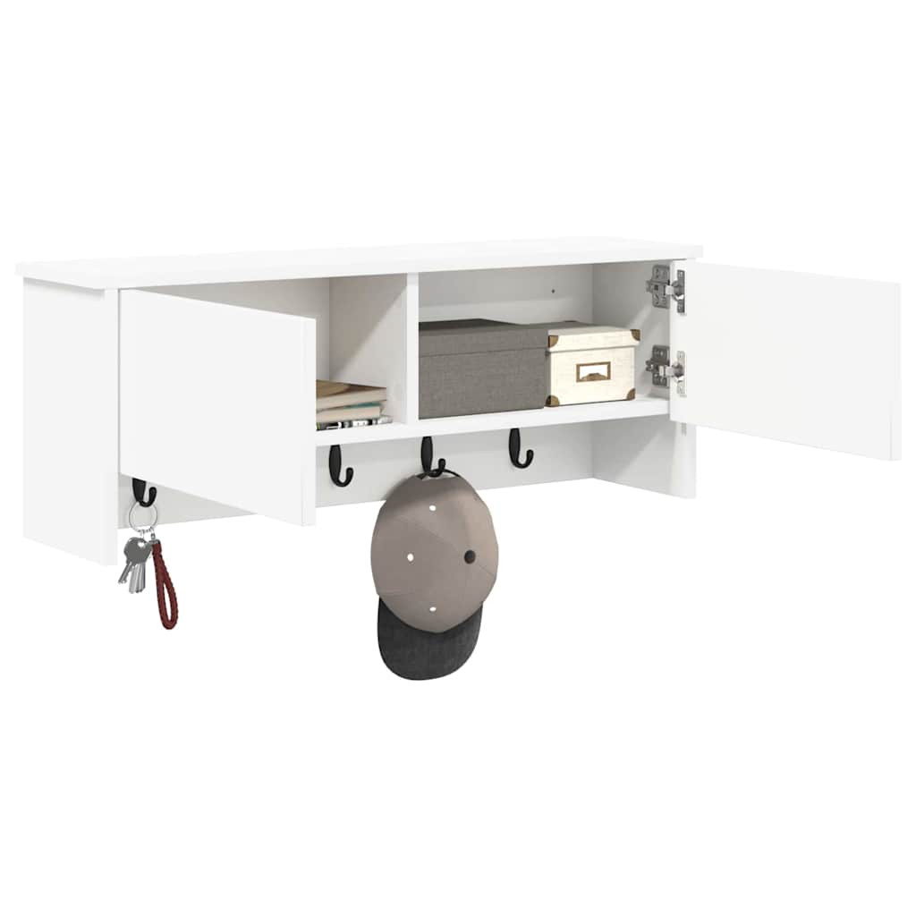 Vægmonteret Jakkeholder Vægmonteret Hvid 80 x 20 x 30 cm