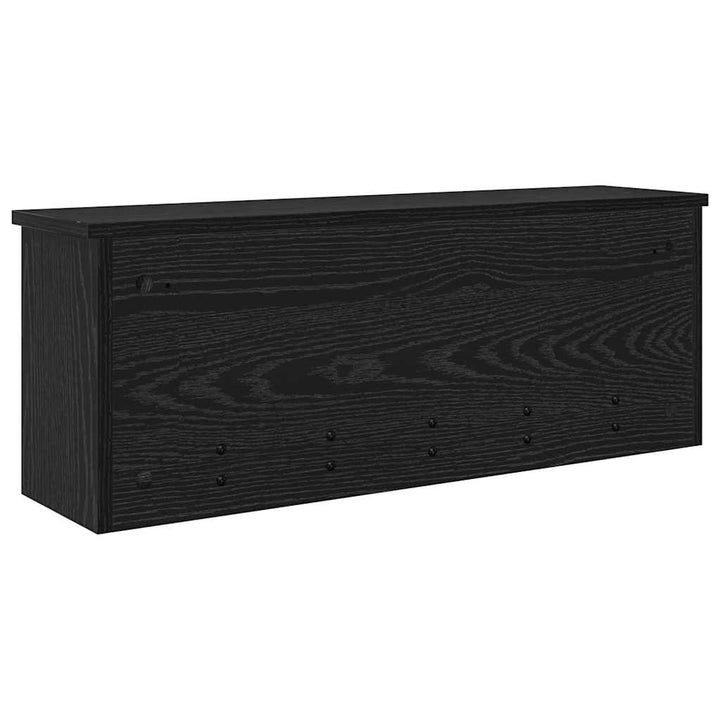 Vægmonteret Jakkeholder Vægmonteret Sort eg 80 x 20 x 30 cm
