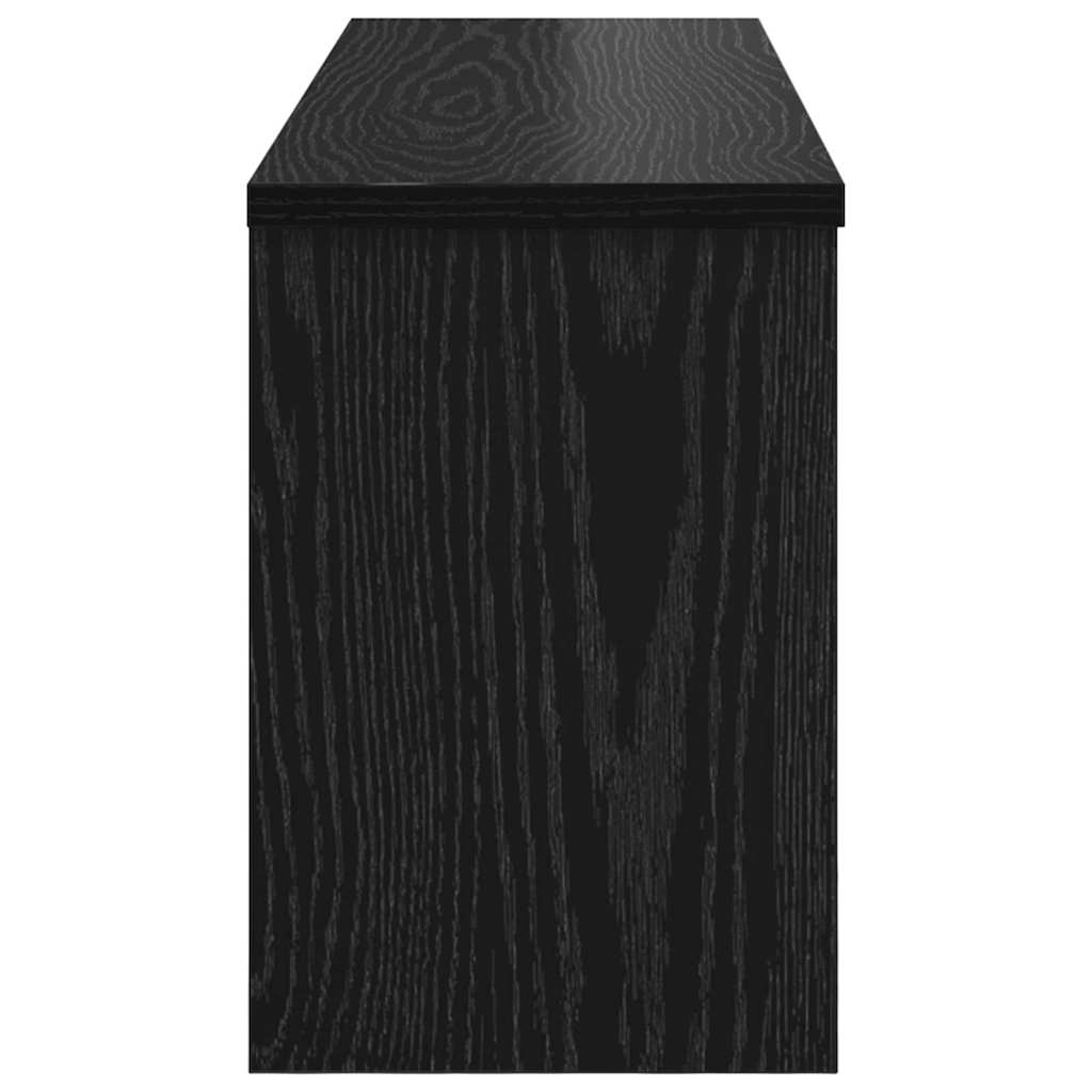 Vægmonteret Jakkeholder Vægmonteret Sort eg 80 x 20 x 30 cm