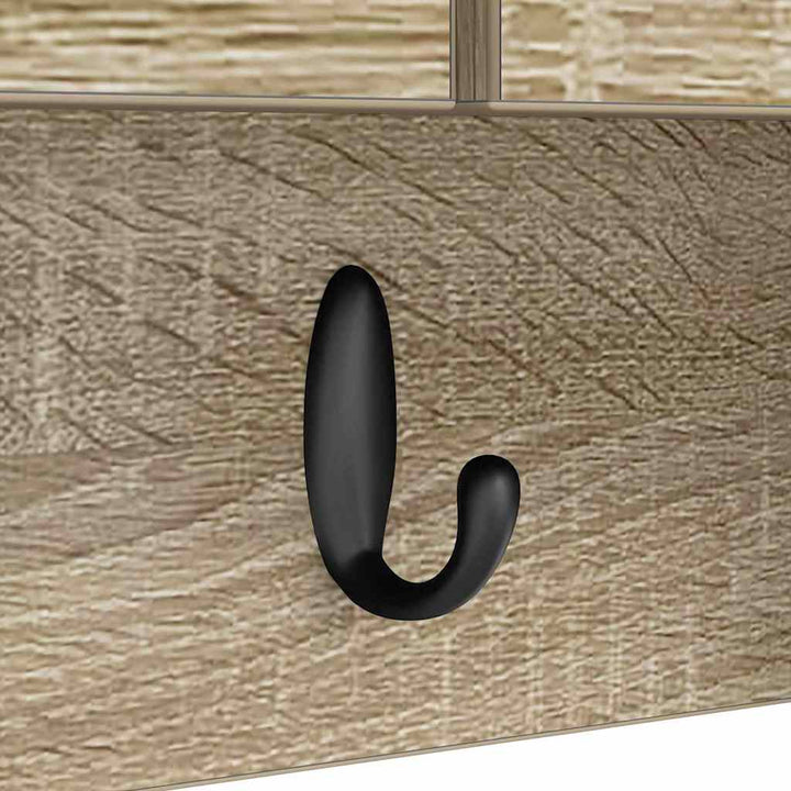 Vægmonteret Jakkeholder Vægmonteret Sonoma eg 80 x 20 x 30 cm