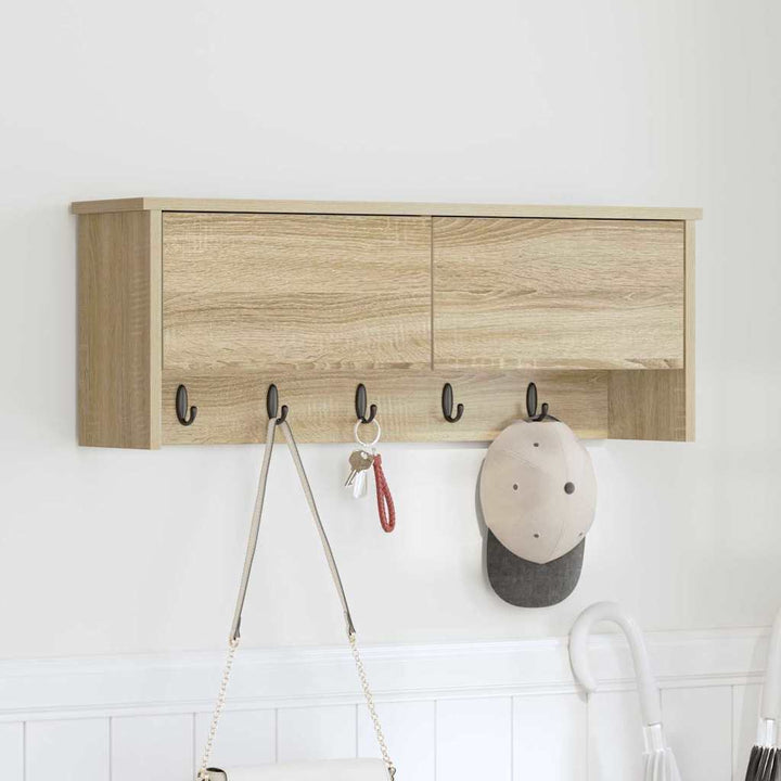 Vægmonteret Jakkeholder Vægmonteret Sonoma eg 80 x 20 x 30 cm
