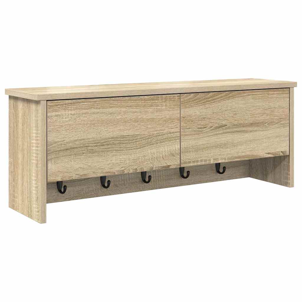 Vægmonteret Jakkeholder Vægmonteret Sonoma eg 80 x 20 x 30 cm